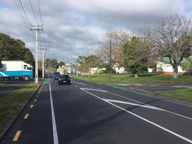 Carrington Rd in Mt Albert will be widened to cope with the extra traffic coming from the Unitec housing development Carringtonn Rd in Mt Albert